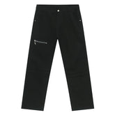 Hearujoy Male Cargo Pants High Street Zipper Splicing Folded Design Wide Leg Casual Men's Overalls New Autumn 2024 Chic 9C6693